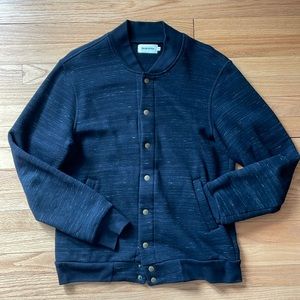 Taylor Stitch Black Heather Bomber Jacket